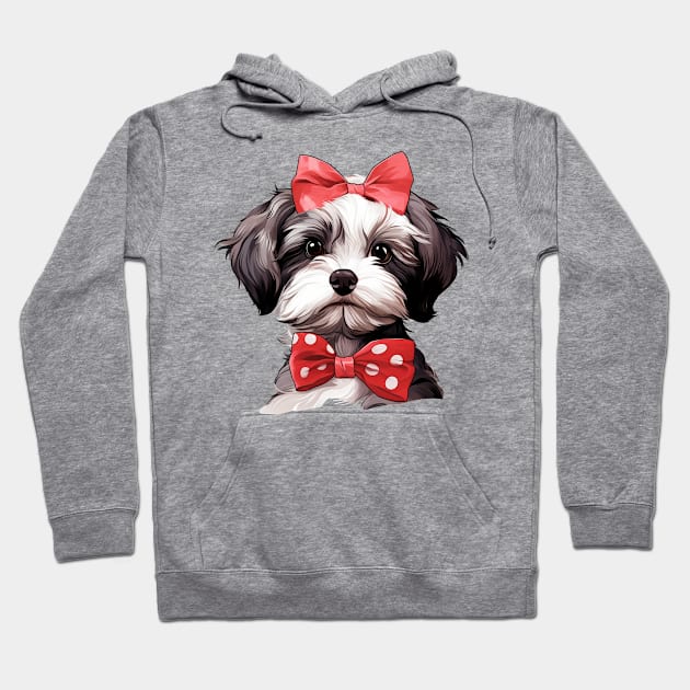 Fancy Havanese Dog Hoodie by Chromatic Fusion Studio